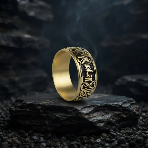 Celtic Motifli İsimli Gümüş Kadın Alyans