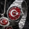 ay yıldız set (1) Ay Yıldız İsimli Gümüş Yüzük Kolye ve Kol Saati Seti