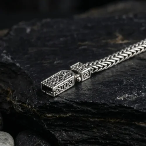 bb (1) Zırh Örgü Gümüş Erkek Bileklik Modeli