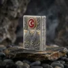 Bozkurt Ötüken Gümüş Premium Benzinli Çakmak