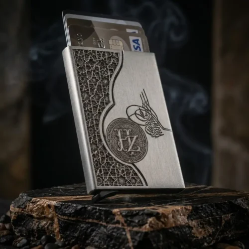 ottomankuyumculukgümüşyüzükkolyebileklik (2) Harfli ve Tuğralı Metal Kartlık