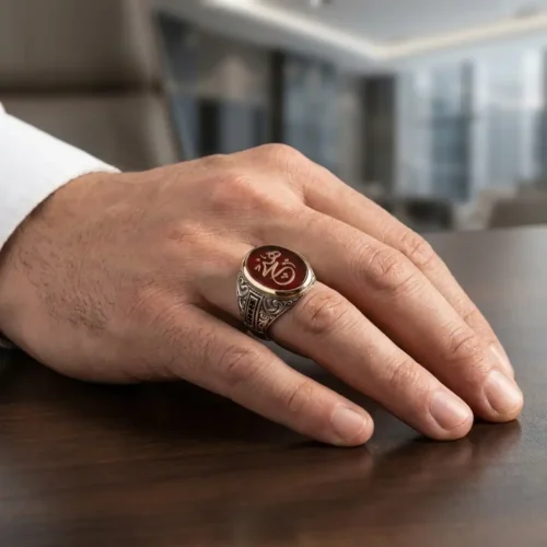 yuzuk dualı (2) Osmanlıca Hiç Yazılı Oval Gümüş Yüzük